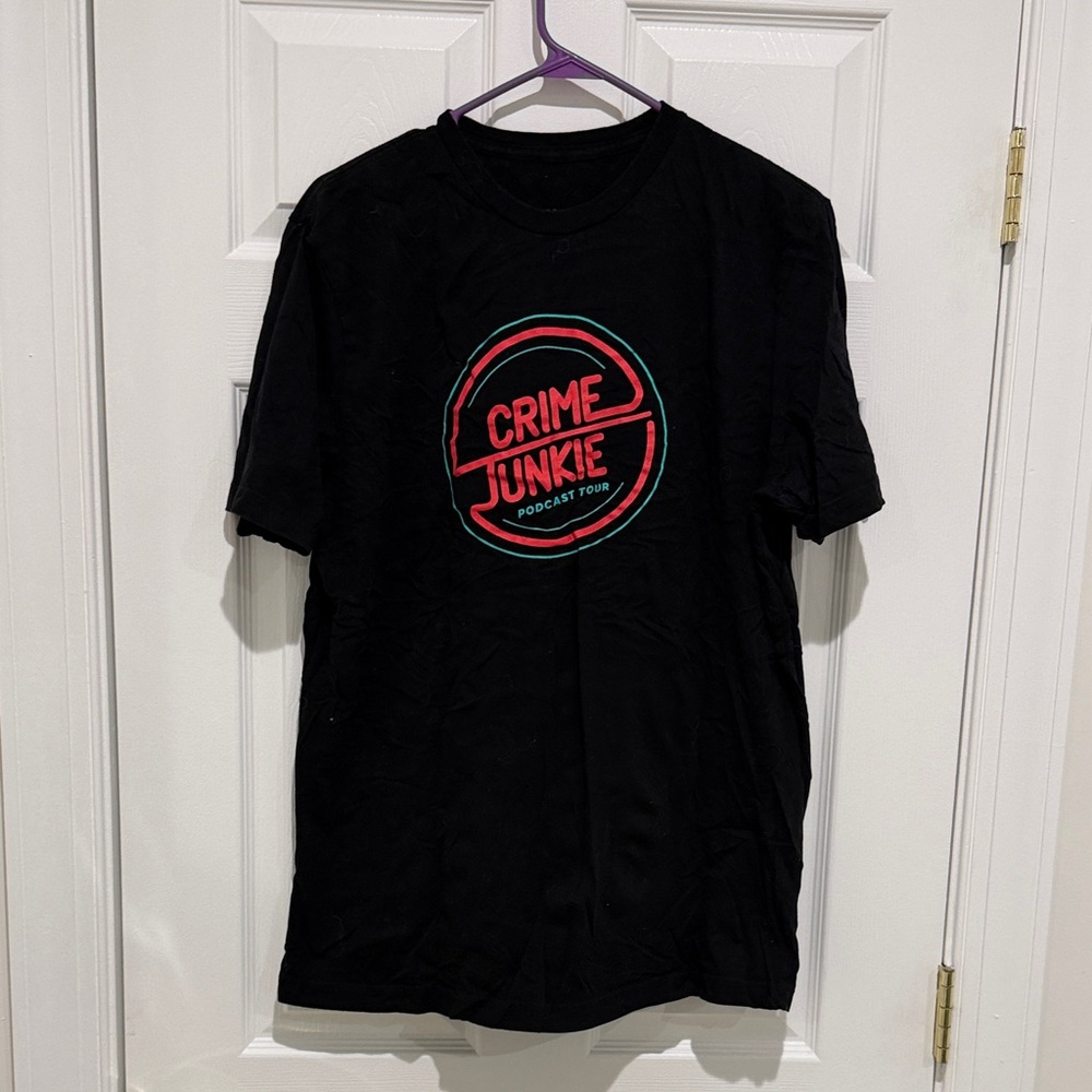 Black Crime Junkie Podcast Tour T-Shirt